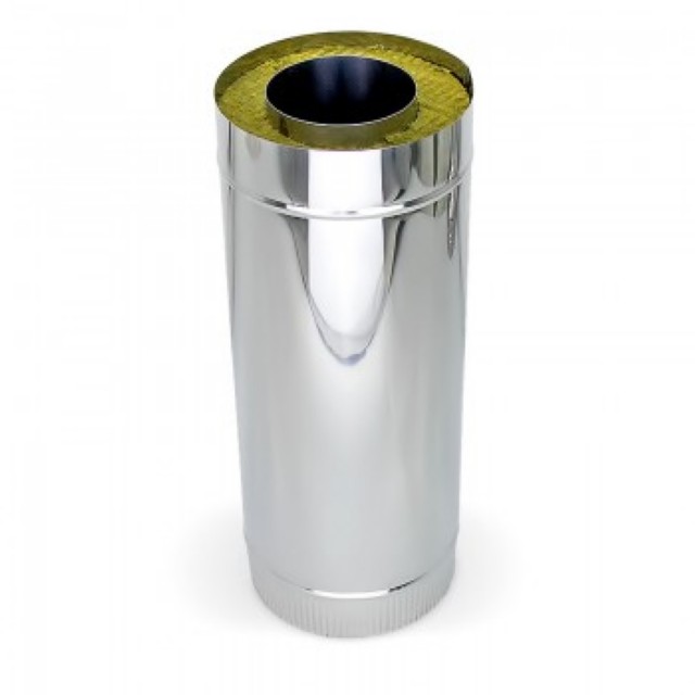 Просмотр фото... Труба дымохода сэндвич L=1.0м d =300/380 (нерж.,нерж.) (s=0,8мм/0,5мм)